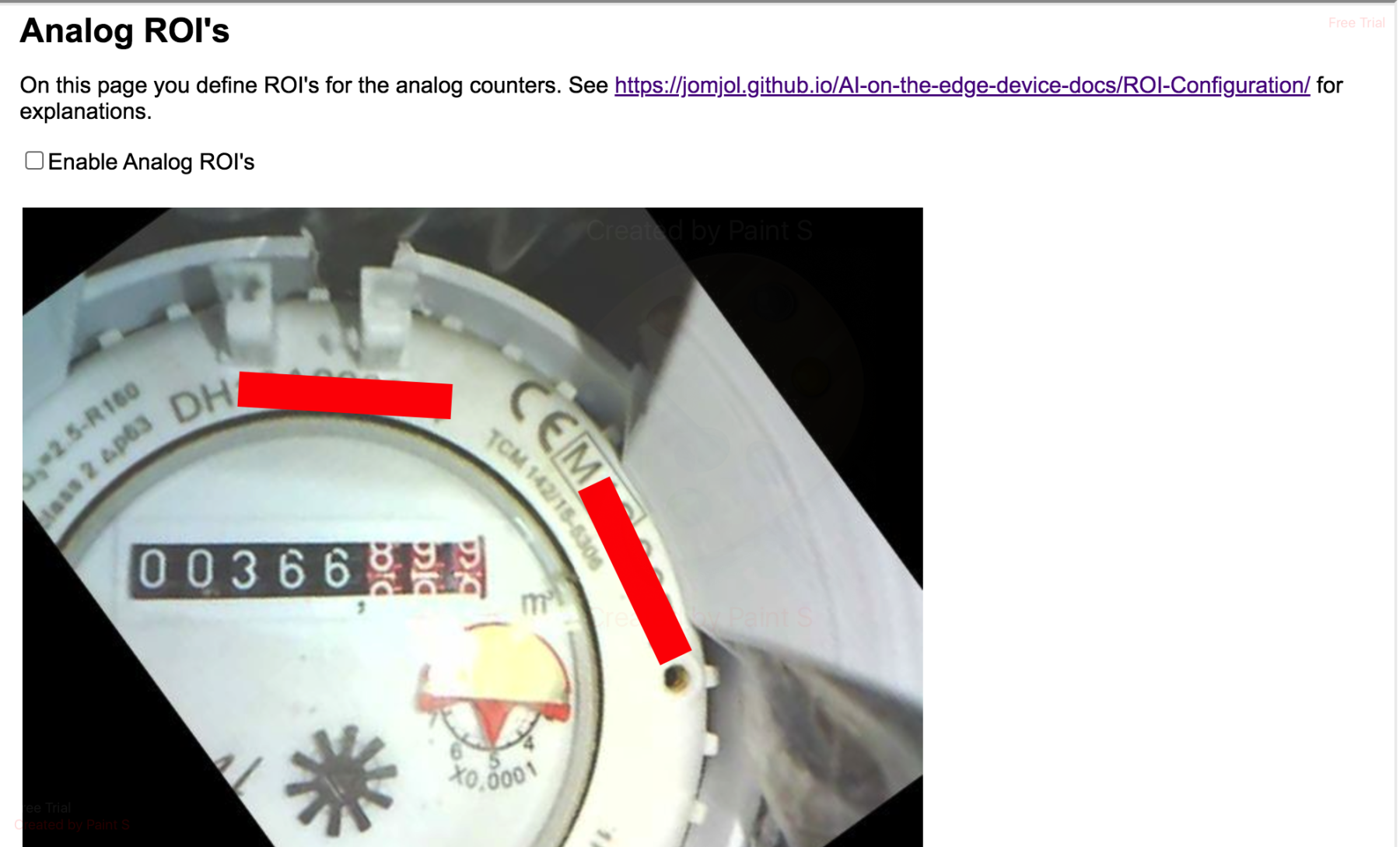 ESP32-CAM - Watermeter - Step 4 analog ROI